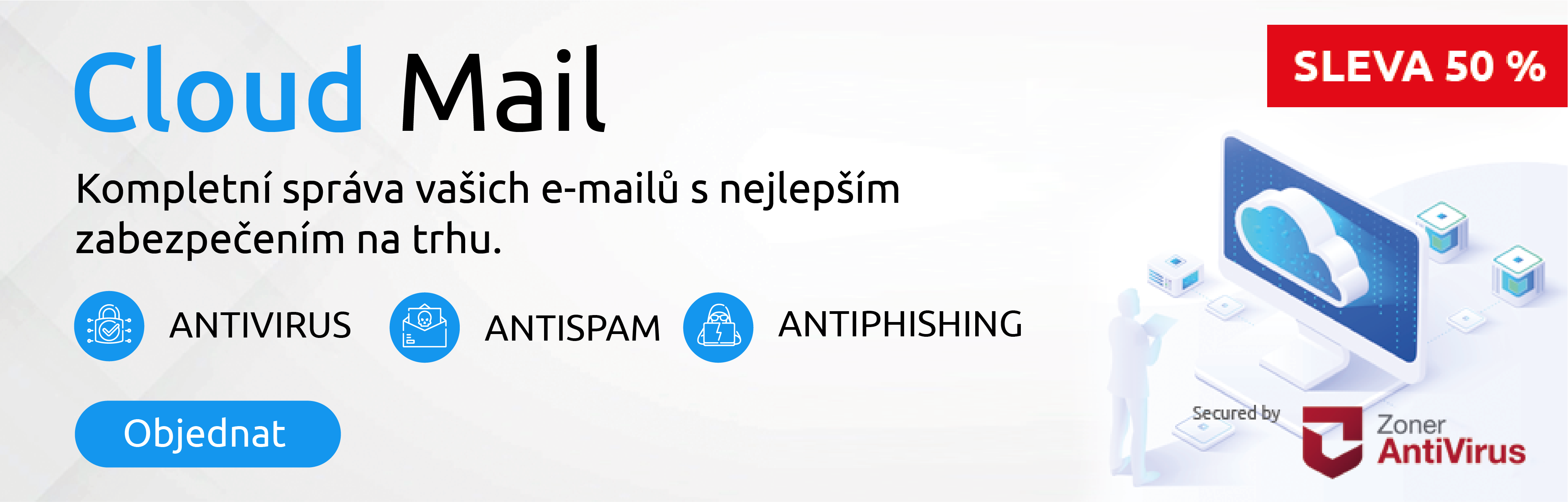 Správa e-mailů s nejlepším zabezpečením na trhu