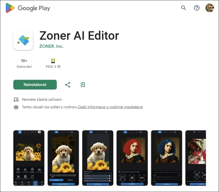 Google Play Zoner AI Editor